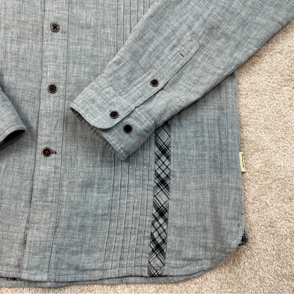 Nat Nash Shirt Adult Medium Gray Button Up Long Sleeve Soft Luxury Preppy Men - Picture 6 of 16